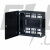 Шкаф для оборудования WI-FI Lande Ziglat 265х122х265 мм RAL 7016 двери стекло черный LN-ZGL265-CMS