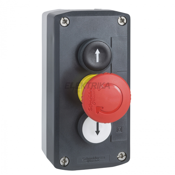 Кнопковий пост Harmony XALD Schneider Electric, пластик, 3 кнопки, з маркуванням (XALD328)
