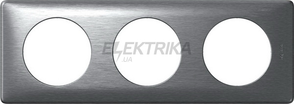 Рамка, програма Celiane, металік, 3 поста, алюміній
