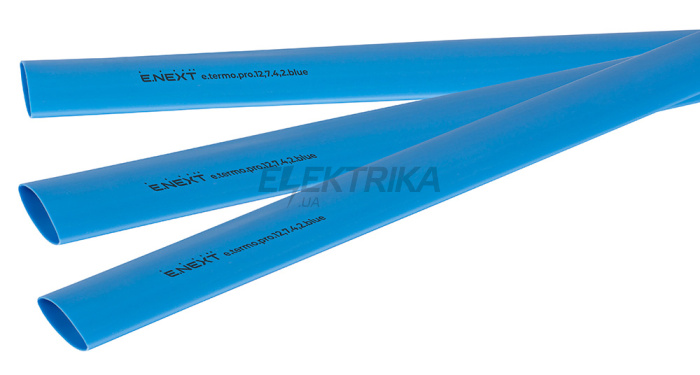 Термоусаджувальна трубка з клейовим шаром e.termo.pro.12,7.4,2.blue, 12,7/4,2, 1м, синя (p092034)