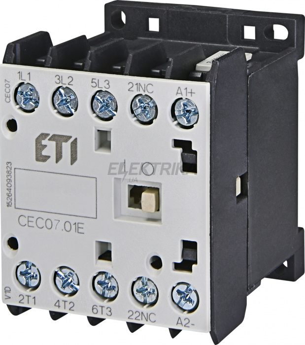 Мініатюрний контактор ETI CEC07.01-24V-50/60HZ 004641056