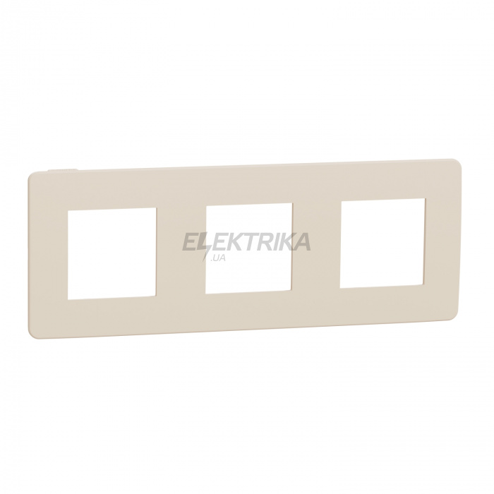 Рамка Schneider Electric Рамка 3-постова, бежева/бежева Unica New Studio Color NU280644