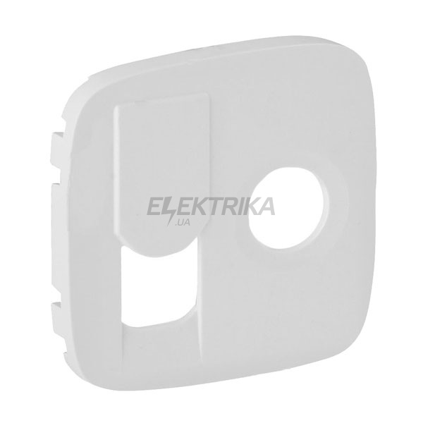 Панель лицьова розетки TV+RJ45, білий, Valena ALLURE