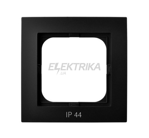 Рамка одинарна AS до вимикачів IP-44, чорна (RH-1G/33)