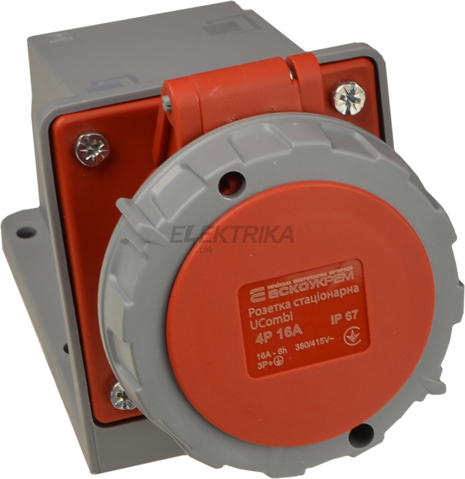 Розетка стаціонарна серії  UСombi 4P  16A IP 67 (A0080010148)