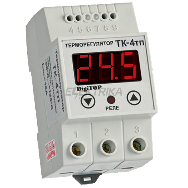 Терморегулятор ТК-4тп (одноканальний, датчик DS18B20) DIN