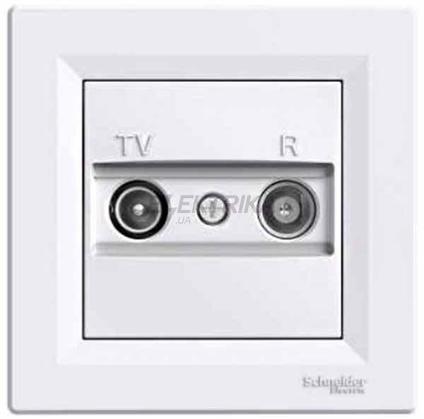 Розетка TV/R прохідна Schneider Electric Asfora 4дб білий (EPH3300221)