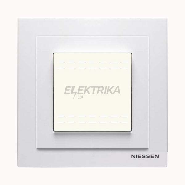 Рамка 1-постова з кришкою Zenit N3271 BL, білий