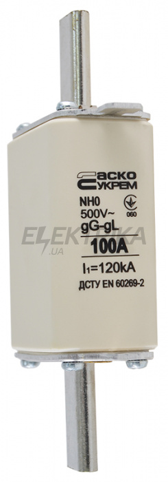 Запобіжник ножовий плавкий АСКО-УКРЕМ NH0 100A gG (A0050010024)