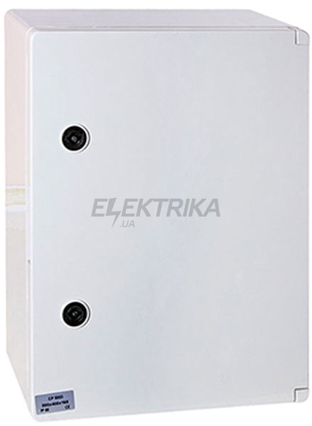 Шафа удароміцна з АБС-пластику e.plbox.400.600.200.3f.20m.blank 400х600х200мм IP65 з панеллю під 3 - фазний лічильник і 20 модулів