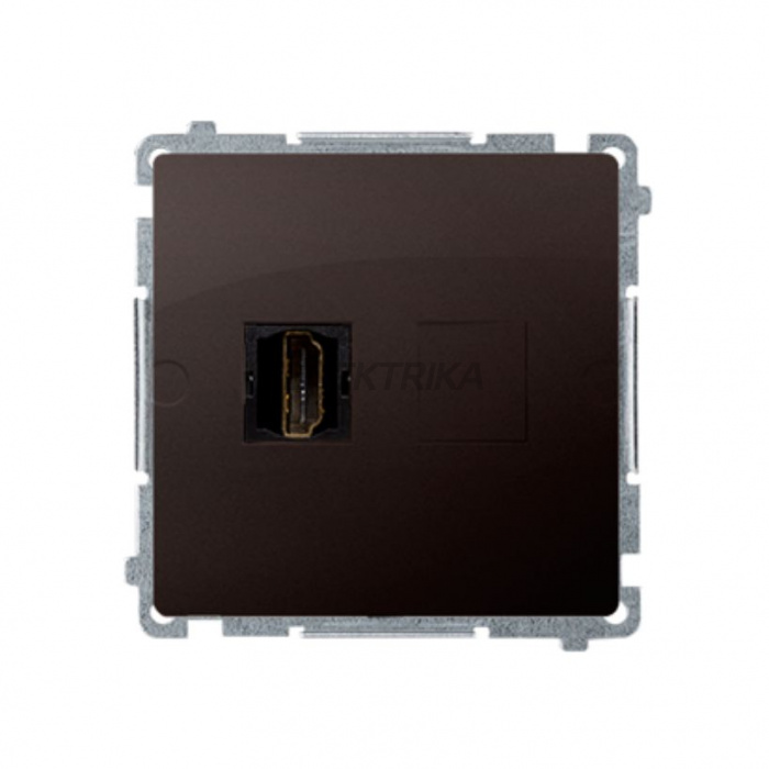 Розетка одинарна HDMI Simon Basic шоколад (BMGHDMI.01/43)