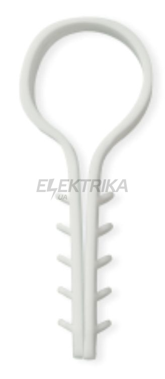 Дюбель ялинка круглий Lectris 16 мм білий 50 шт (03LCZARDD16WH)