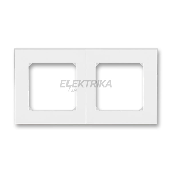 Рамка 2-постова Levit, білий/крижаний білий