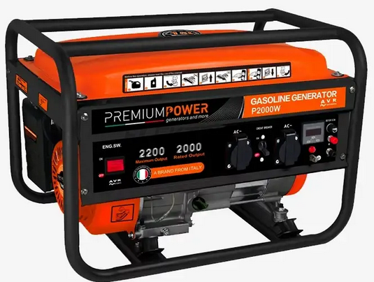 Генератори Premium Power P2000W з бензиновим двигуном (P2000W)