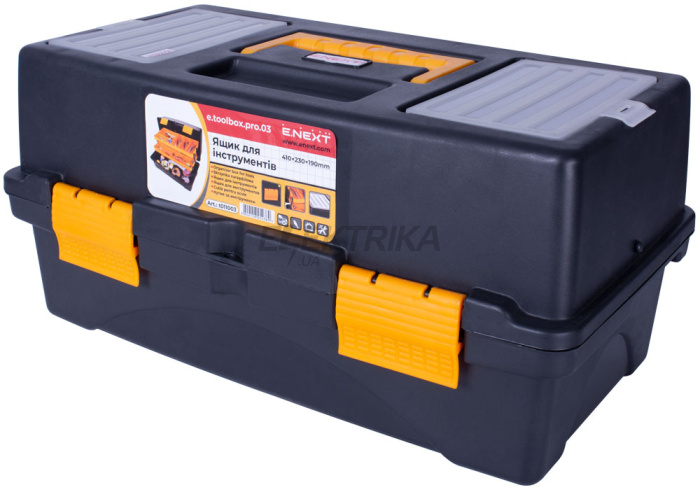 Ящик для інструментів, e.toolbox.pro.03, 17" 410x230x190мм (t011003)