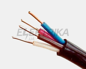 Кабель силовий гнучкий з гумовою ізоляцією КГВВ 4x1.5