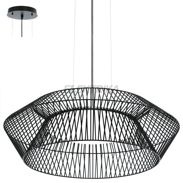 Люстра "Piastre" 1х18Вт LED, чорний/білий, 94202