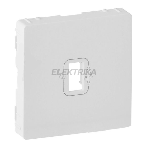 Панель лицьова розетки USB, білий, Valena LIFE
