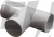 Т-з'єднувач e.pipe.t.connect.stand.20 для труб d20мм