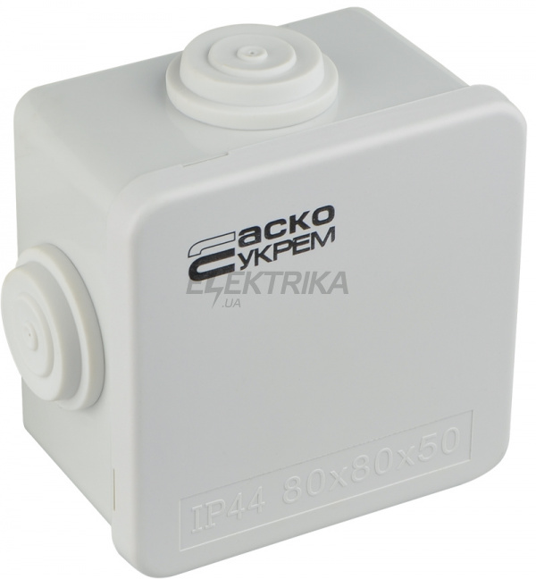 Коробка розподільна АСКО-УКРЕМ РК 80*80*50 (TY-RA) (A0150170014)