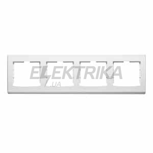 Рамка 4-місна Anya, горизонтальна, біла, Schneider Electric