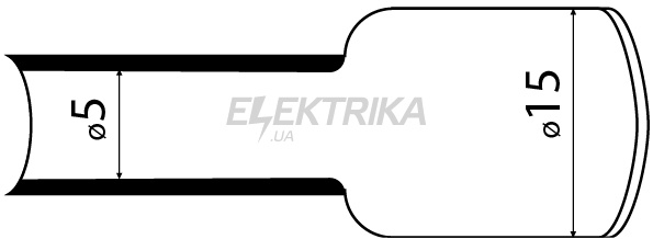 Термозбіжна трубка з клейовим шаром АСКО-УКРЕМ № 15 (1м) жовтий (A0150040108)