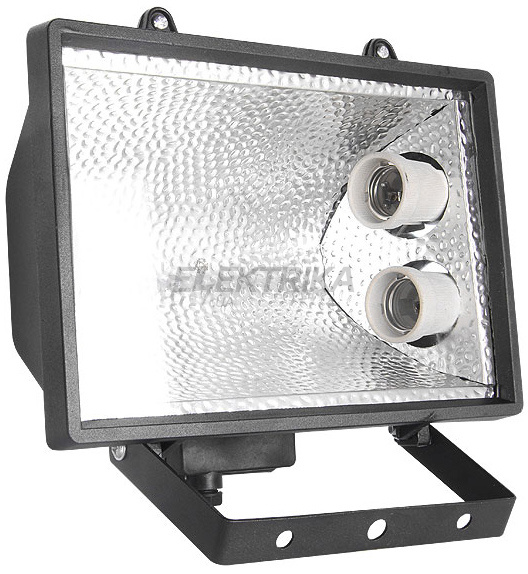 Прожектор e.save.light.2e27.1000.black під енергозберігаючу лампу, 2 патрони Е27, чорний E.NEXT
