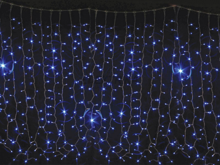 Гірлянда зовнішня DELUX CURTAIN 456LED 2x1.5m синій/білий IP44 (10008249)