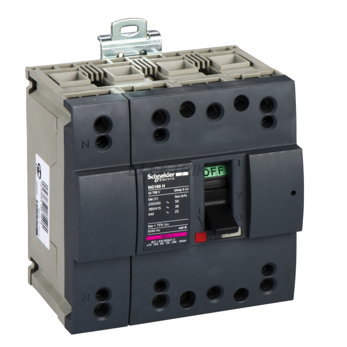 Автоматичний вимикач Schneider Electric NG160H 36kA TM16D 4П4T 28659