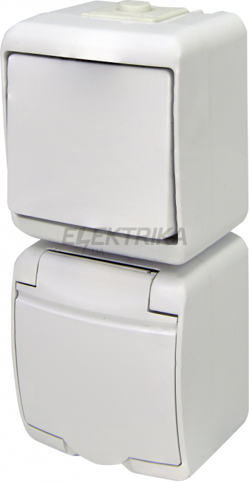 Вимикач із розеткою ETI VRHP-1s 004668025