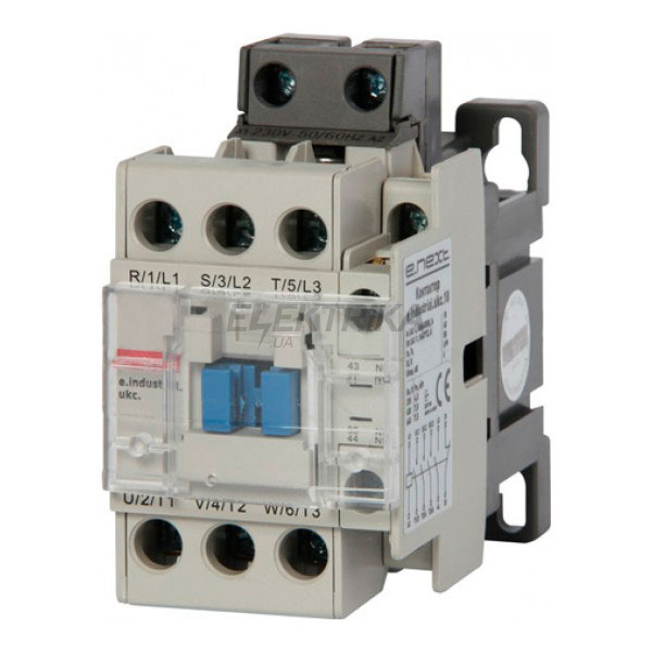 Контактор E.NEXT e.industrial.ukc.9.230, 9А, 230В, 1no+1nc (i.0090069)