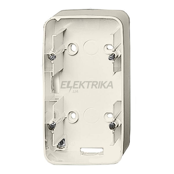 Коробка для накладного монтажу, 2 пости, слонова кістка, Valena ALLURE