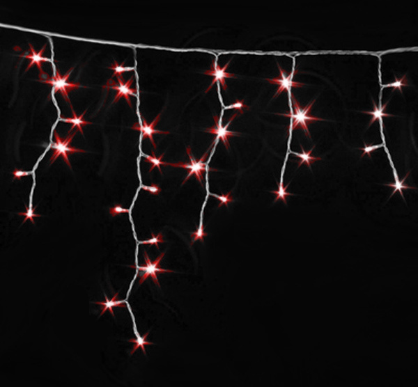 Гірлянда зовнішня Icicle 90LED 2x0.5 червоний/білий IP44