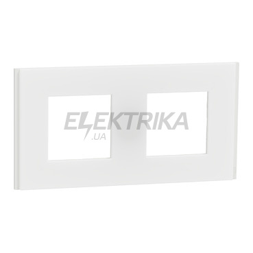 Рамка 2-постова Unica Deco Material, матовий білий(NU600479)