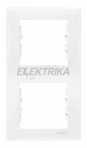 Рамка 2-постова вертикальна Schneider Electric Sedna біла (SDN5801121)