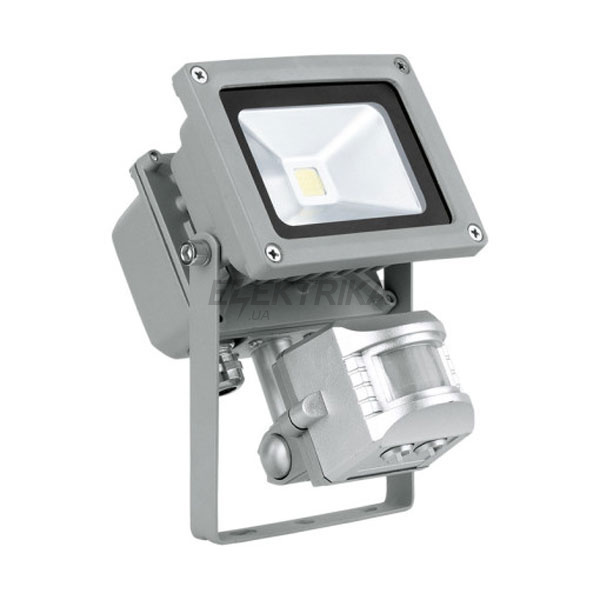 Прожектор "Faedo", 1х10Вт LED IP44, сріблястий, з датчиком руху, 93473