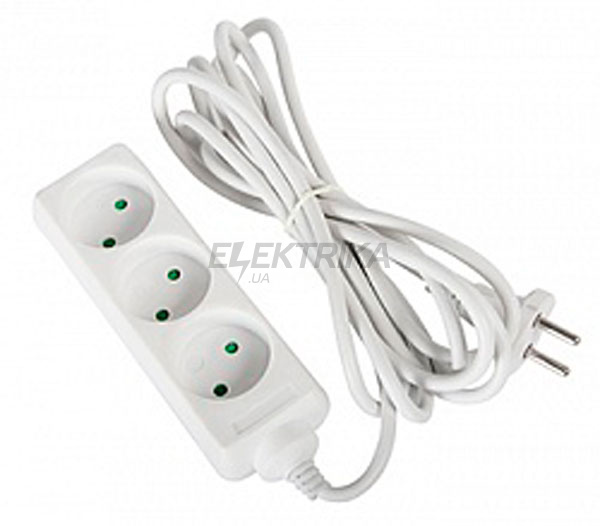 Подовжувач e.es.3.7.b 3 гнізда, 7м, без з/к, baby protect