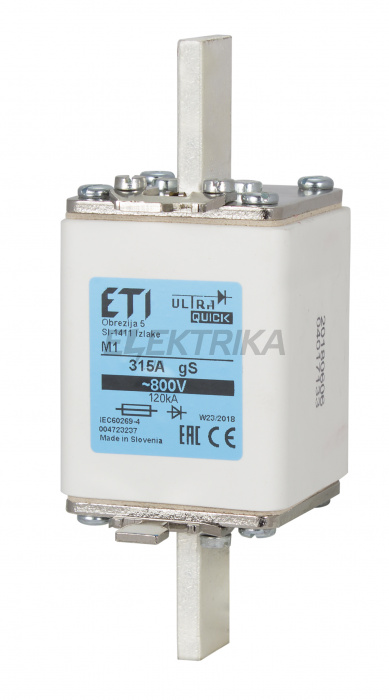 Плавка вставка запобіжник ETI M1 gS 250A/800V 004723236