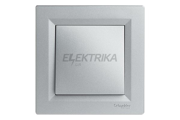 Вимикач одноклавішний Schneider Electric Asfora 2 полюси самозатискач алюміній (EPH0200161)