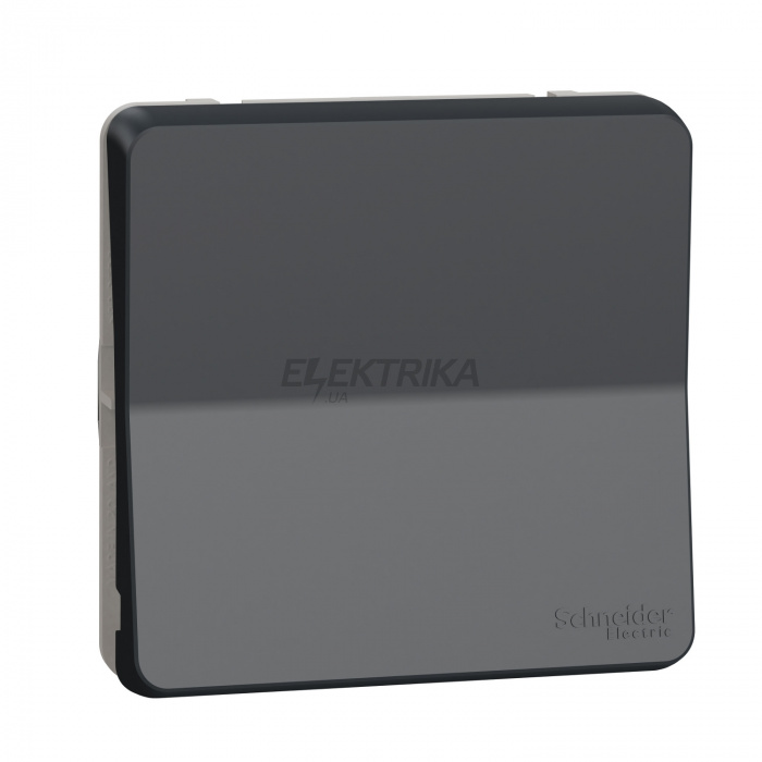 Кнопковий вимикач Schneider Electric Mureva Styl - push-button flush & surface mounting - grey MUR35027