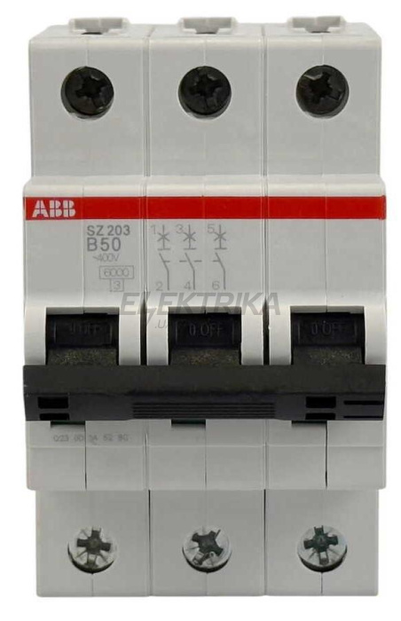 Автоматичний вимикач ABB SZ203-B50 (2CDS253025R0505)