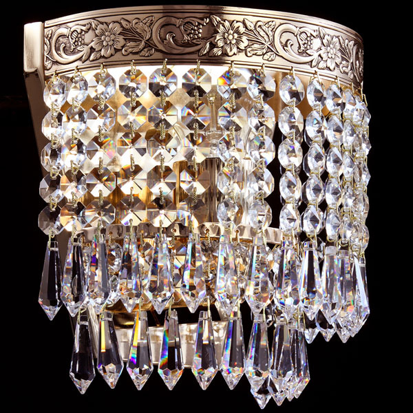 Кришталеве Бра Maytoni A890-WB1-G Diamant crystal Palace
