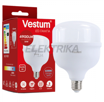 Світлодіодна високопотужна лампа Vestum T140 50W 6500K 220V E27 (1-VS-1610)