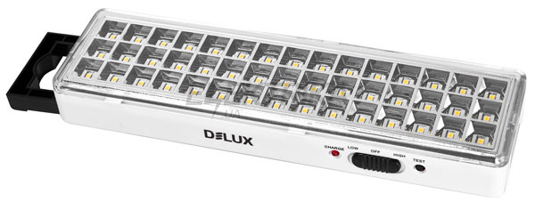Аварійний світильник DELUX REL-401 (3.7V1,5Ah) 45 LED 3W
