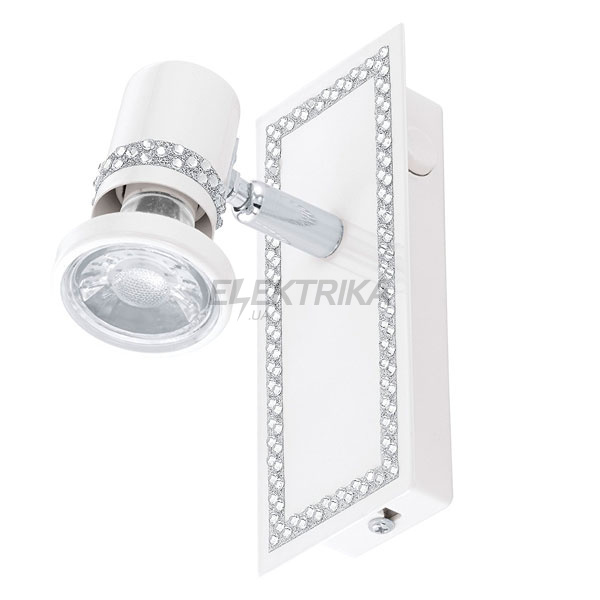 Бра направленого світла "Vonares" 1x3,3W GU10 LED, білий/хром, кришталь, 94282