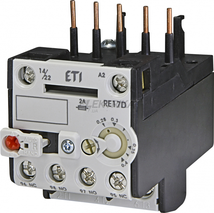 Теплове реле ETI RE17D-0,4 004641400
