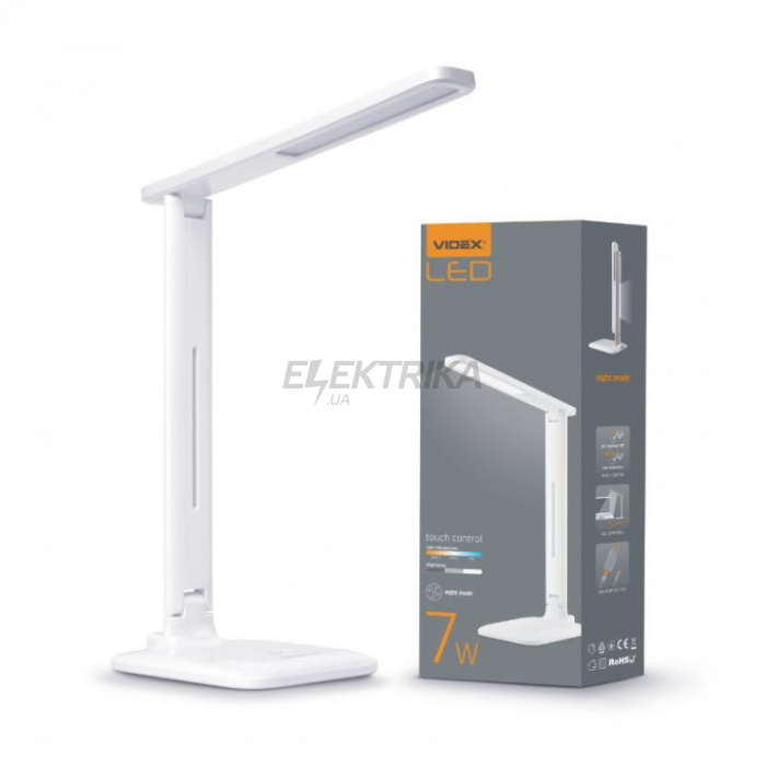 LED лампа настільна VIDEX TF02W 7W 3000-5500K (VL-TF02W)