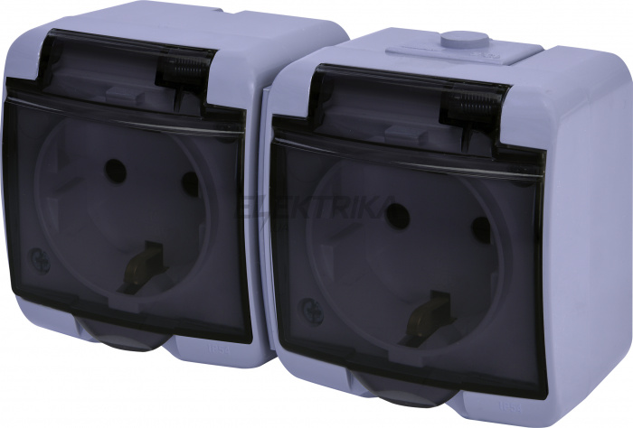 Розетка ETI RHE-2SD-SR 004668073