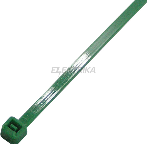 Кабельна стяжка e.ct.stand.300.8.green (100шт), зелена