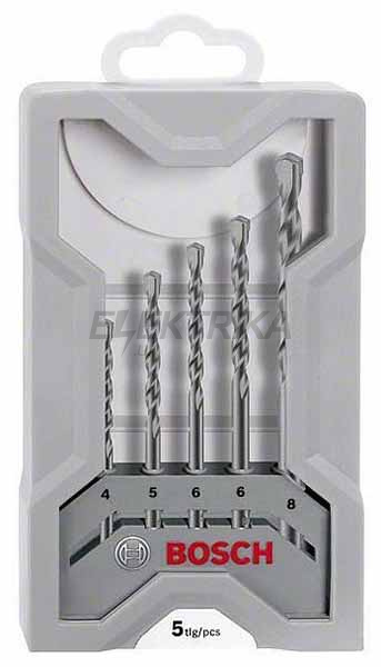 Набір із 5 свердлів по бетону X-Pro Silver Perc